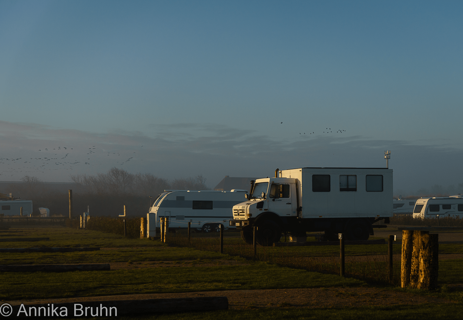 Karl genießt den Sonnenaufgang!